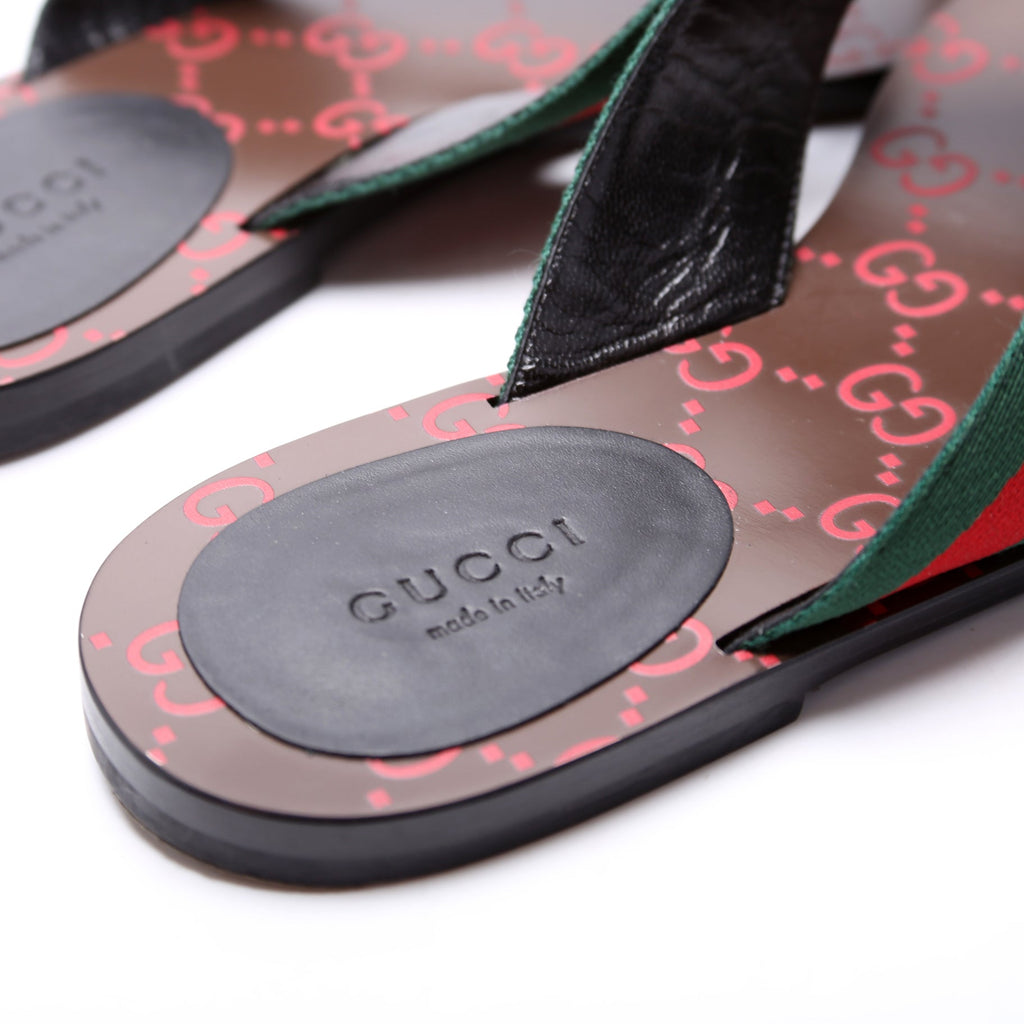 GG Web Strap Flip Flops Size 38.5