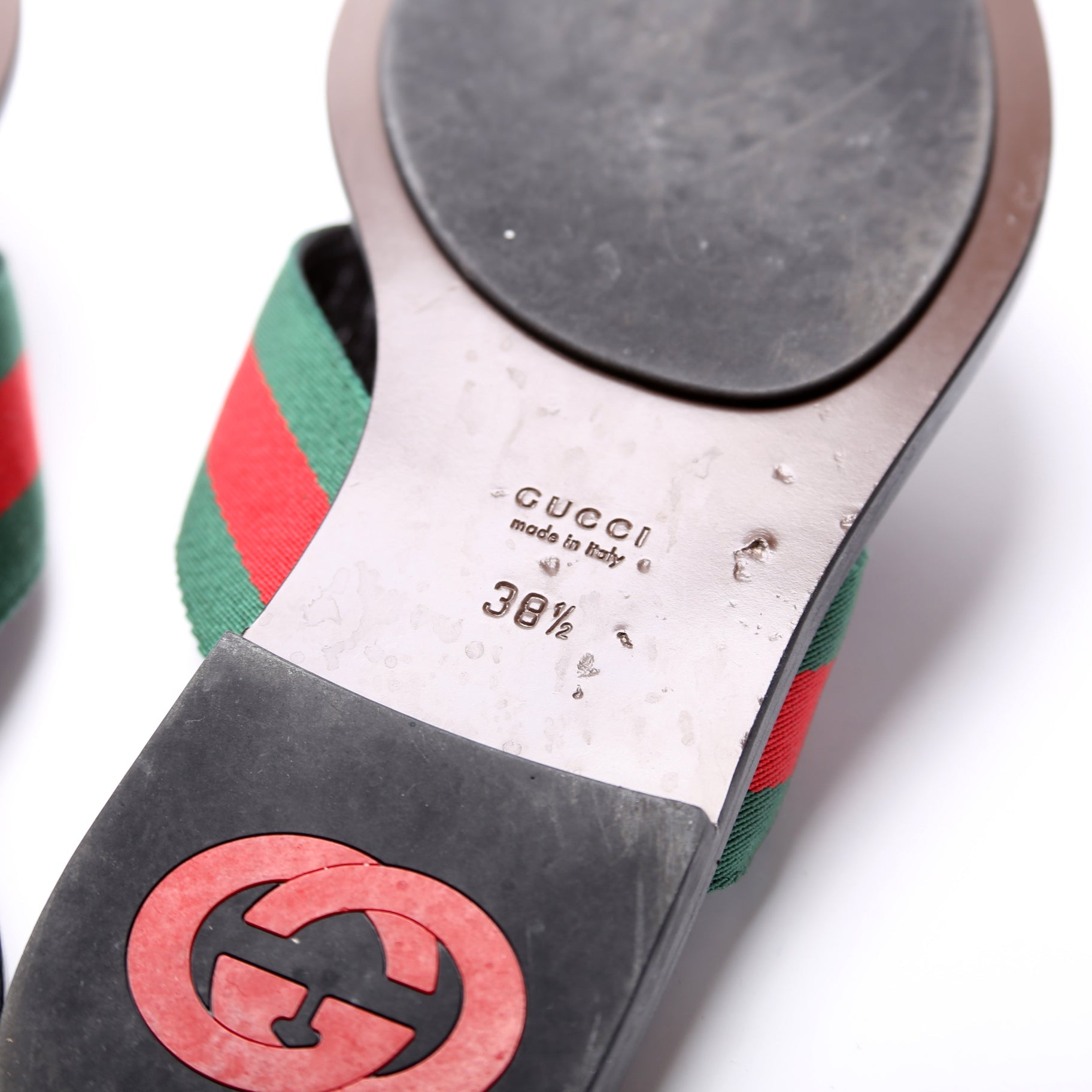 GG Web Strap Flip Flops Size 38.5