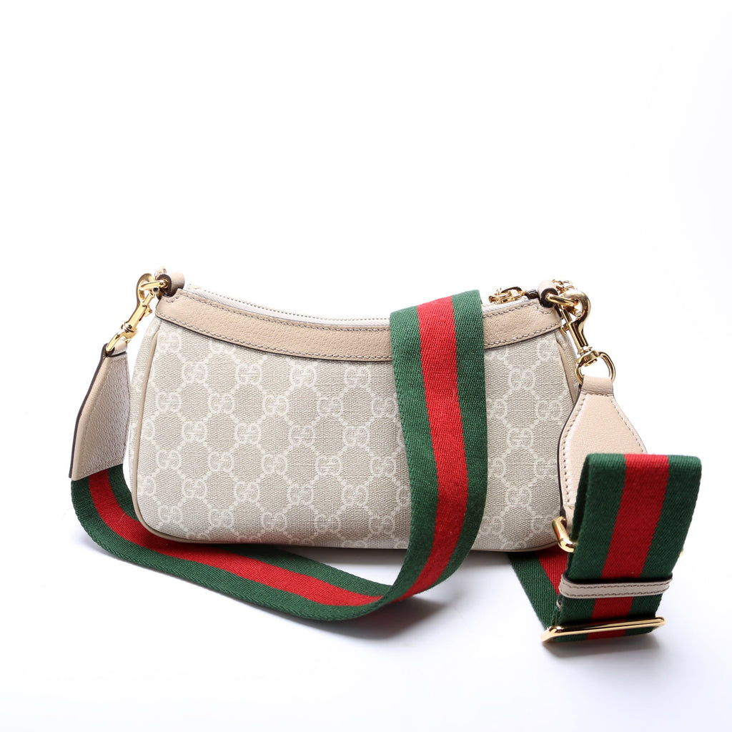 735132 GG Supreme Small Handbag Beige