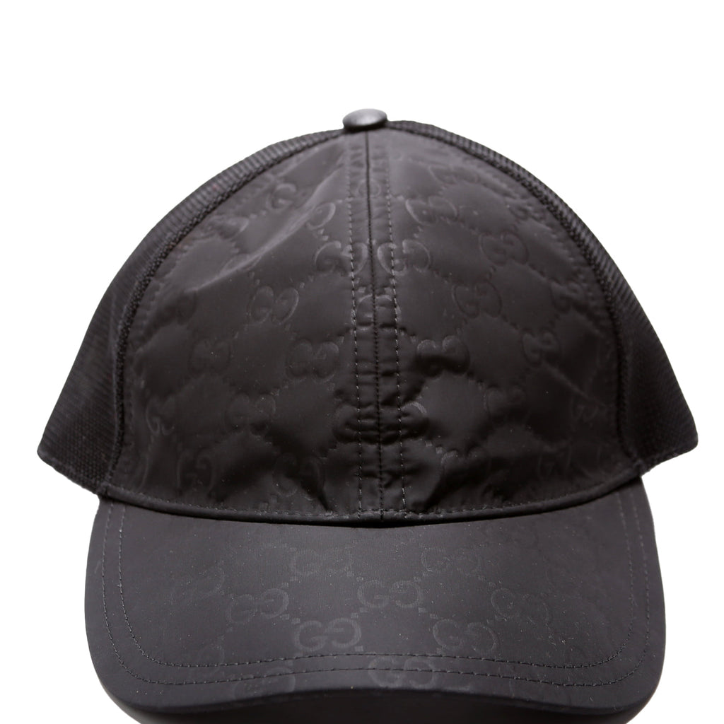 510950 GG Nylon Baseball Cap Size Small Black