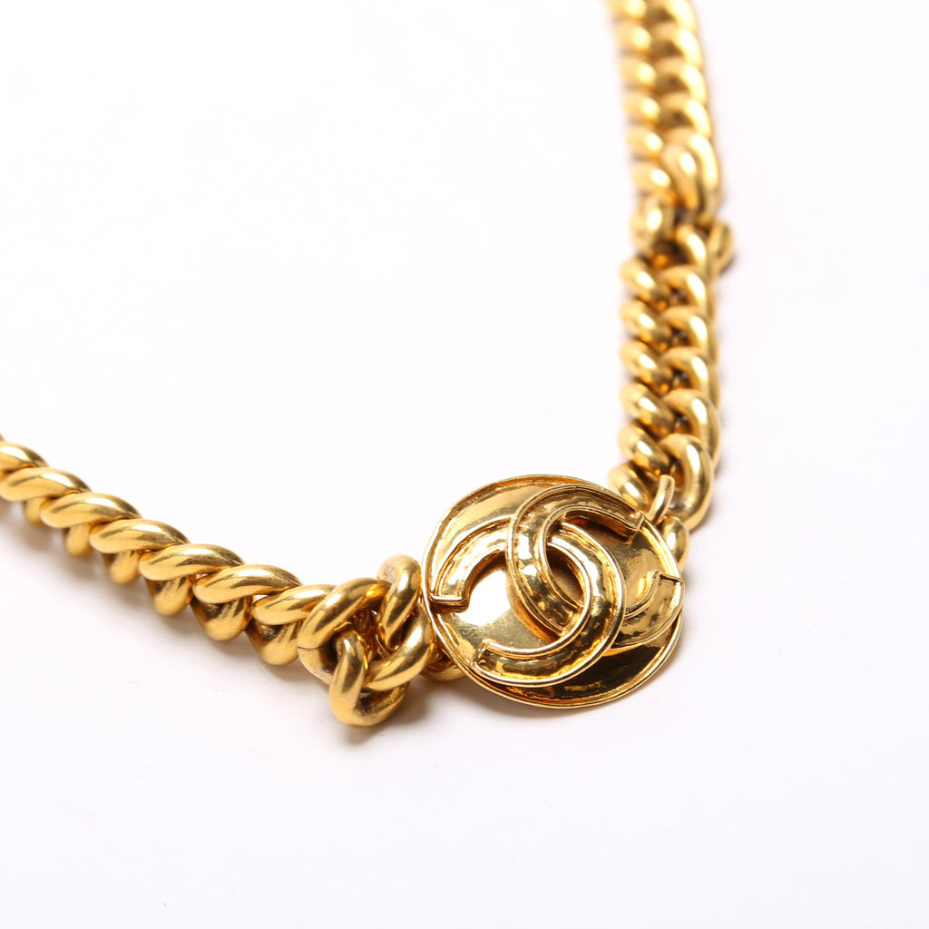 CC Medallion Toggle Belt Size 85 Gold