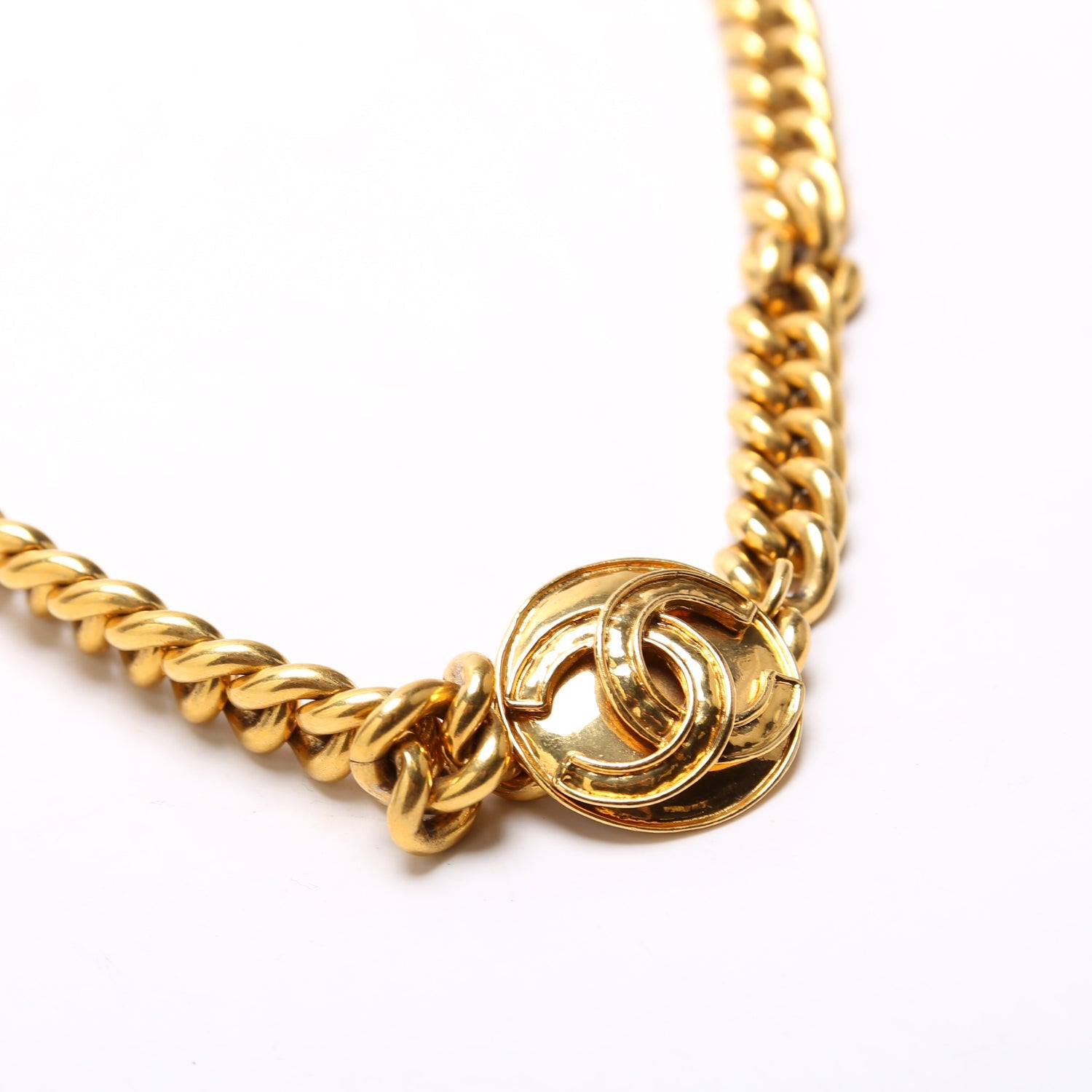 CC Medallion Toggle Belt Size 85 Gold