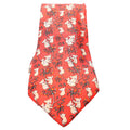 Koala Print Silk Tie Orange