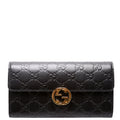369663 Icon Guccissima Wallet Black