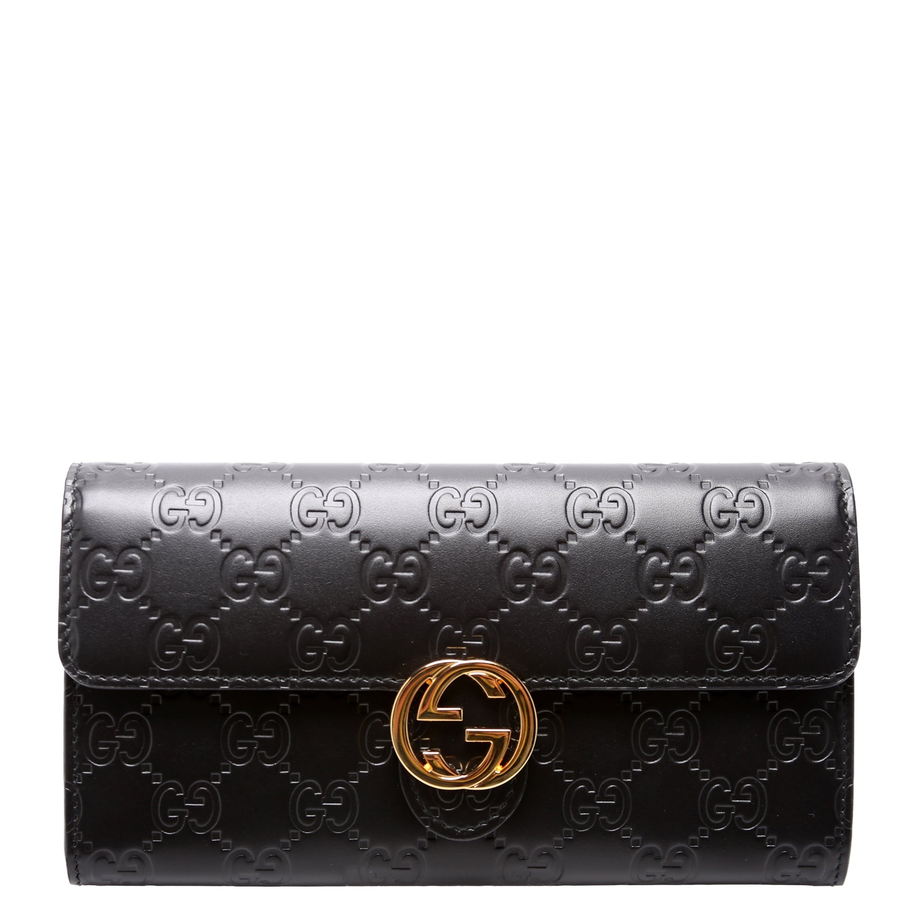 369663 Icon Guccissima Wallet Black