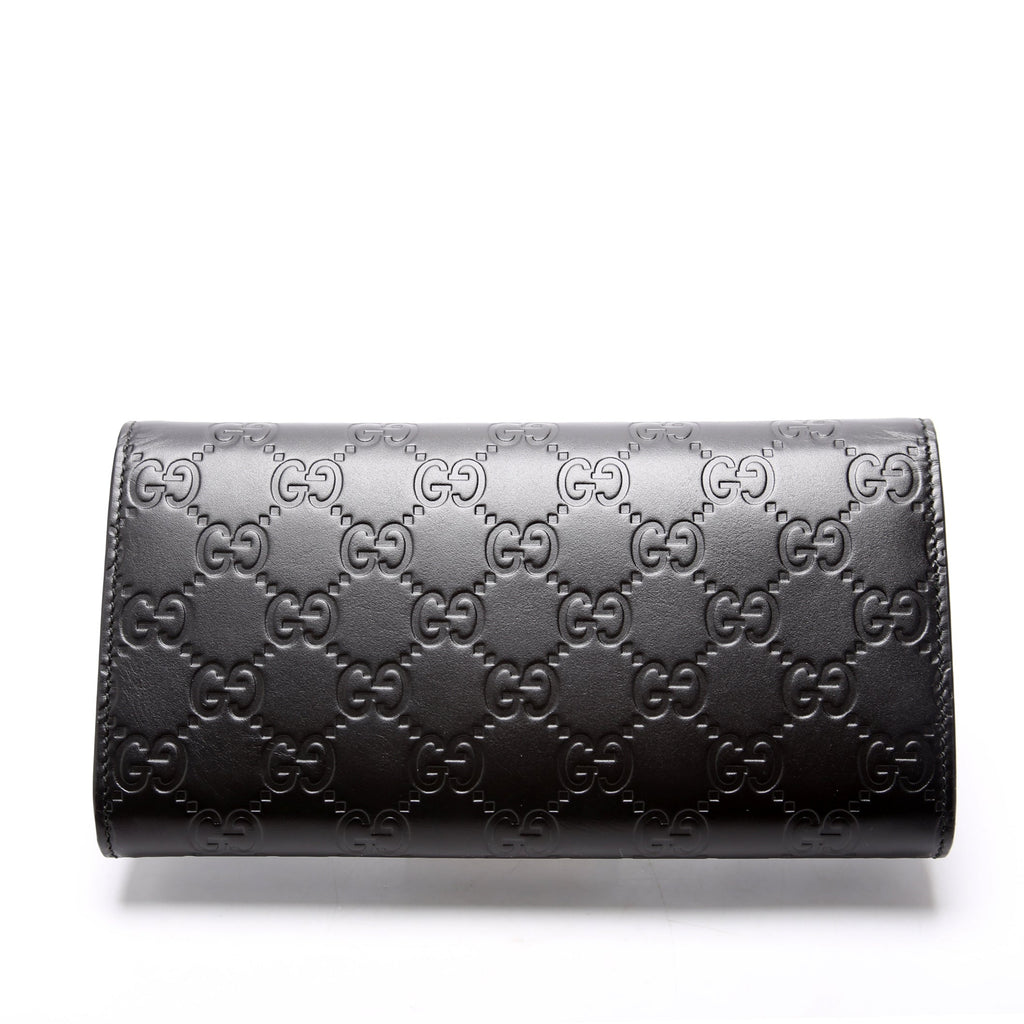 369663 Icon Guccissima Wallet Black