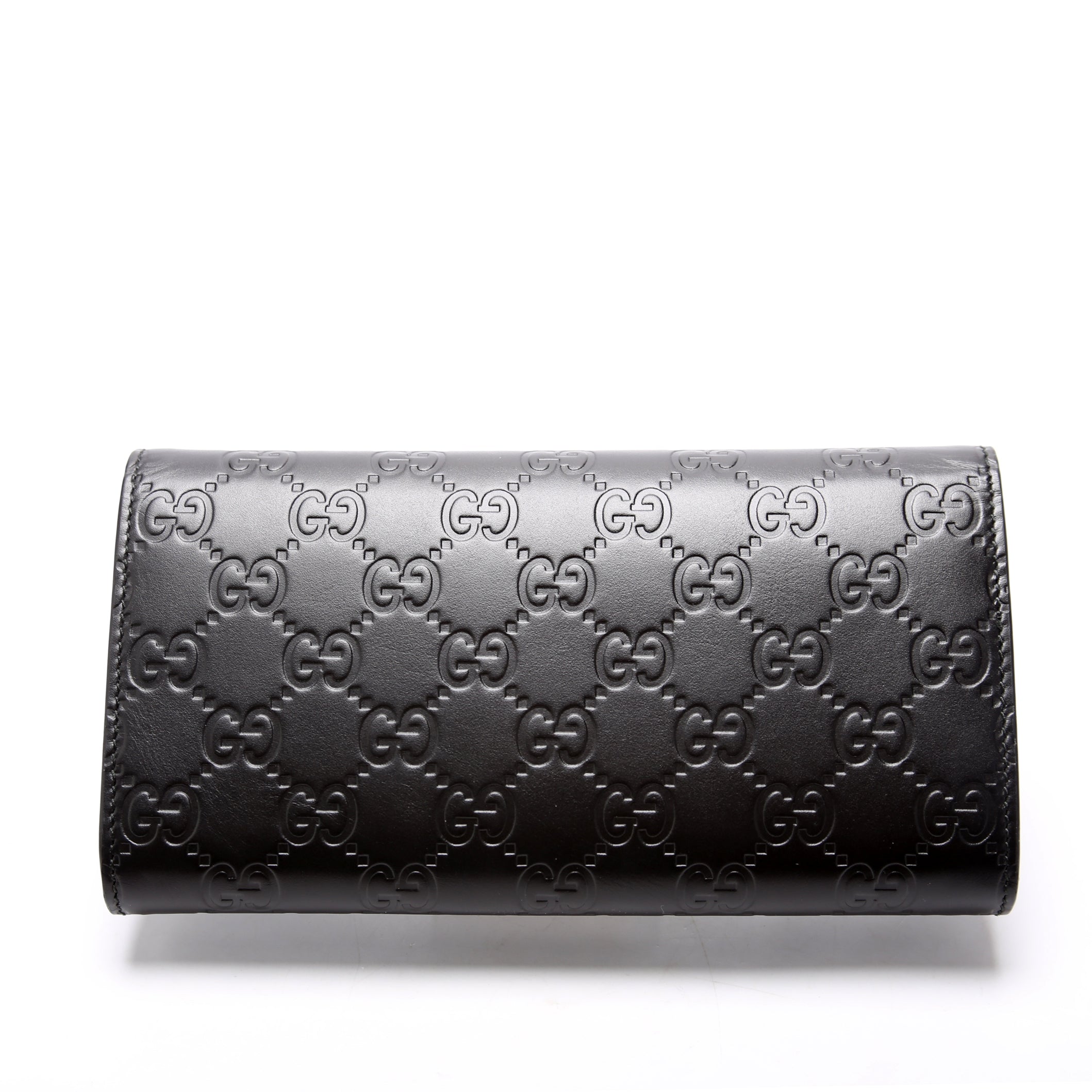 369663 Icon Guccissima Wallet Black