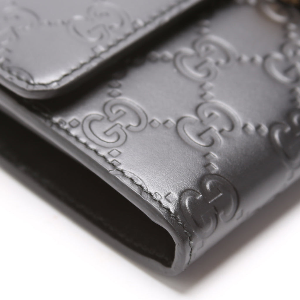 369663 Icon Guccissima Wallet Black