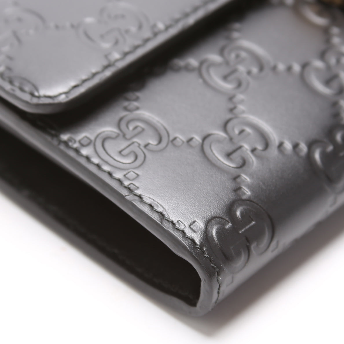 369663 Icon Guccissima Wallet Black