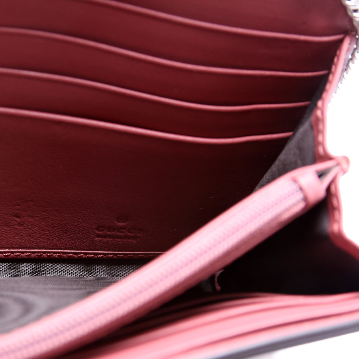 453506 GG Blooms Padlock Short Chain Wallet