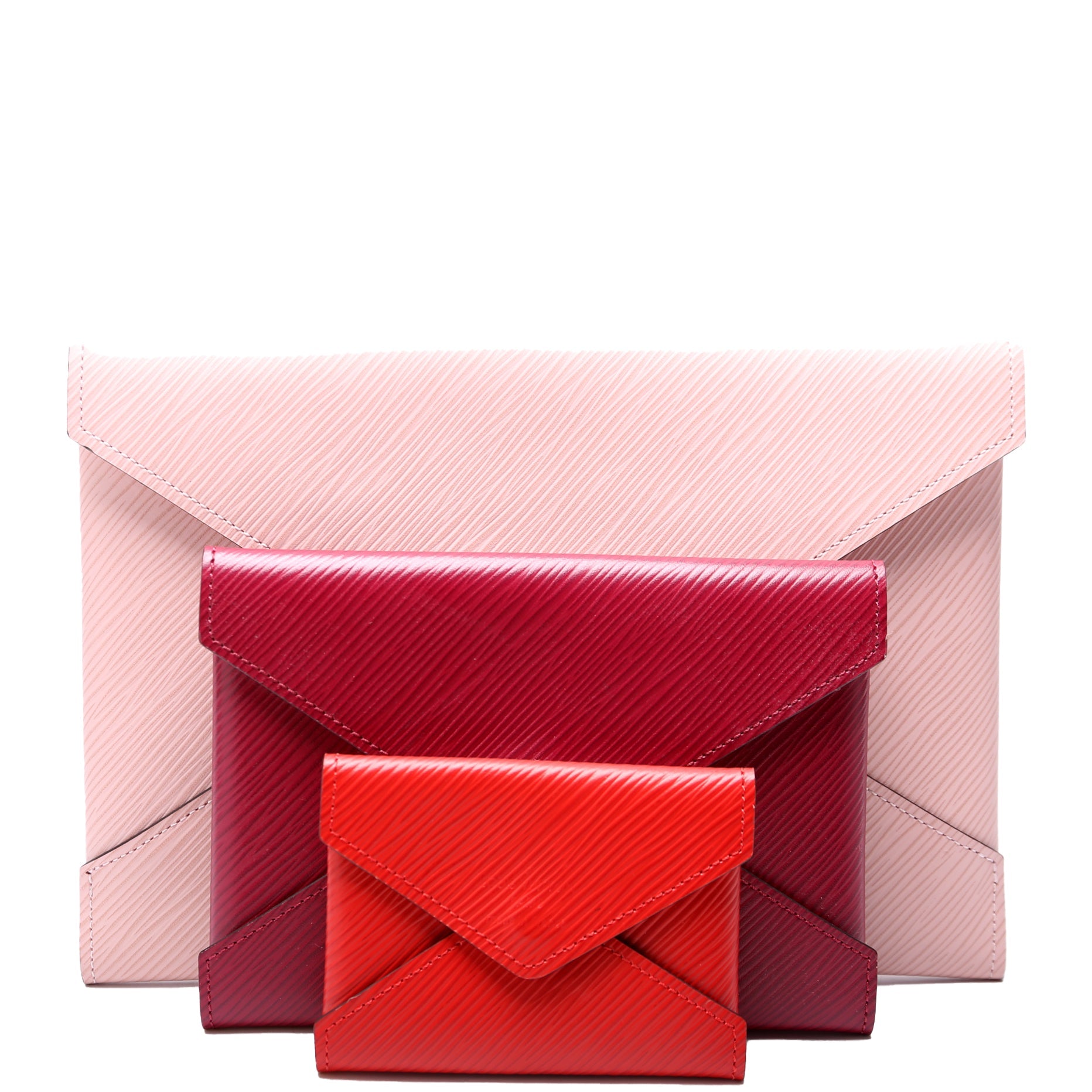 Pochette Kirigami 3-Piece Epi Pink