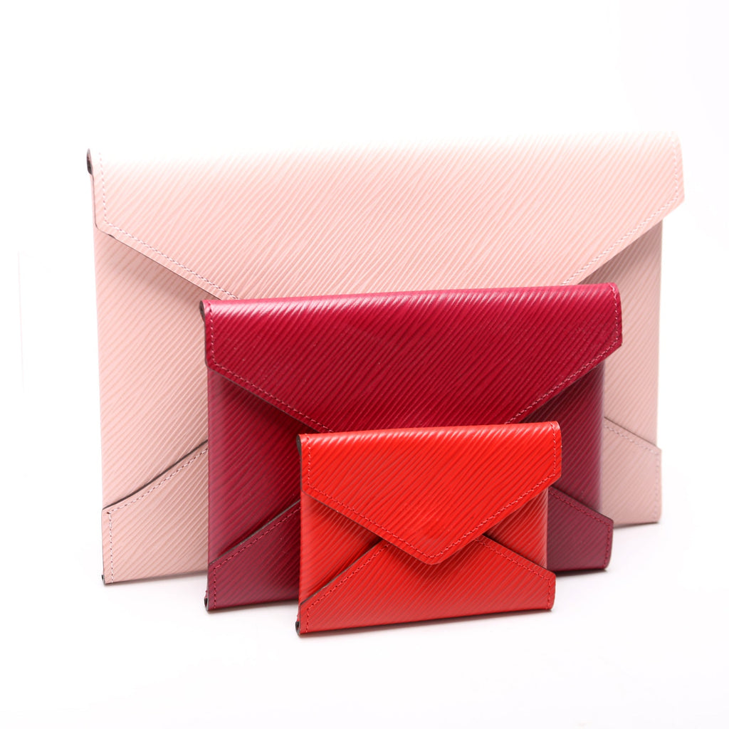 Pochette Kirigami 3-Piece Epi Pink