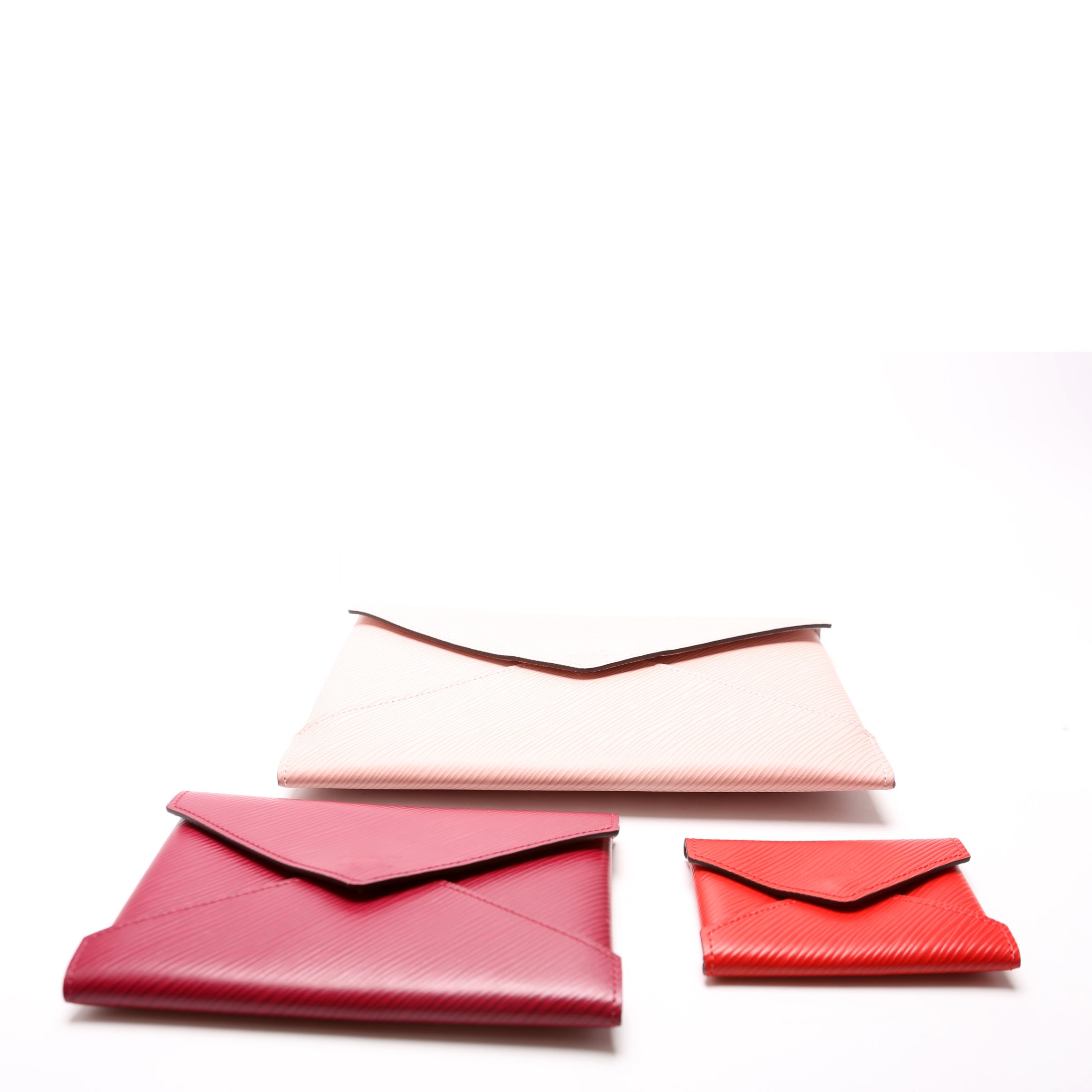 Pochette Kirigami 3-Piece Epi Pink