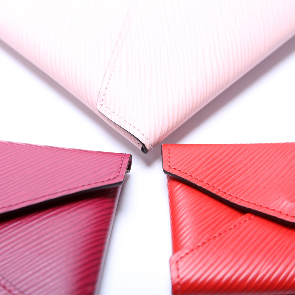 Pochette Kirigami 3-Piece Epi Pink