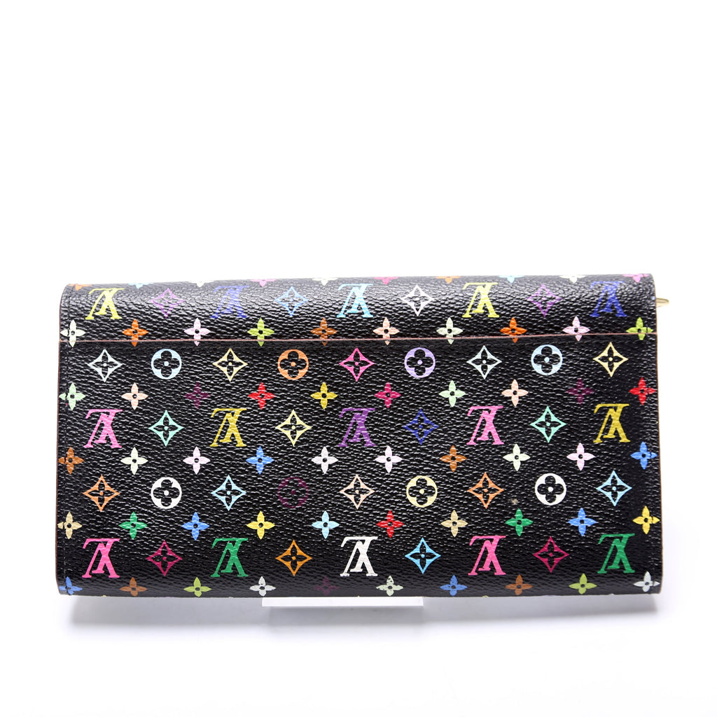 Sarah Wallet NM Multicolor Monogram Black