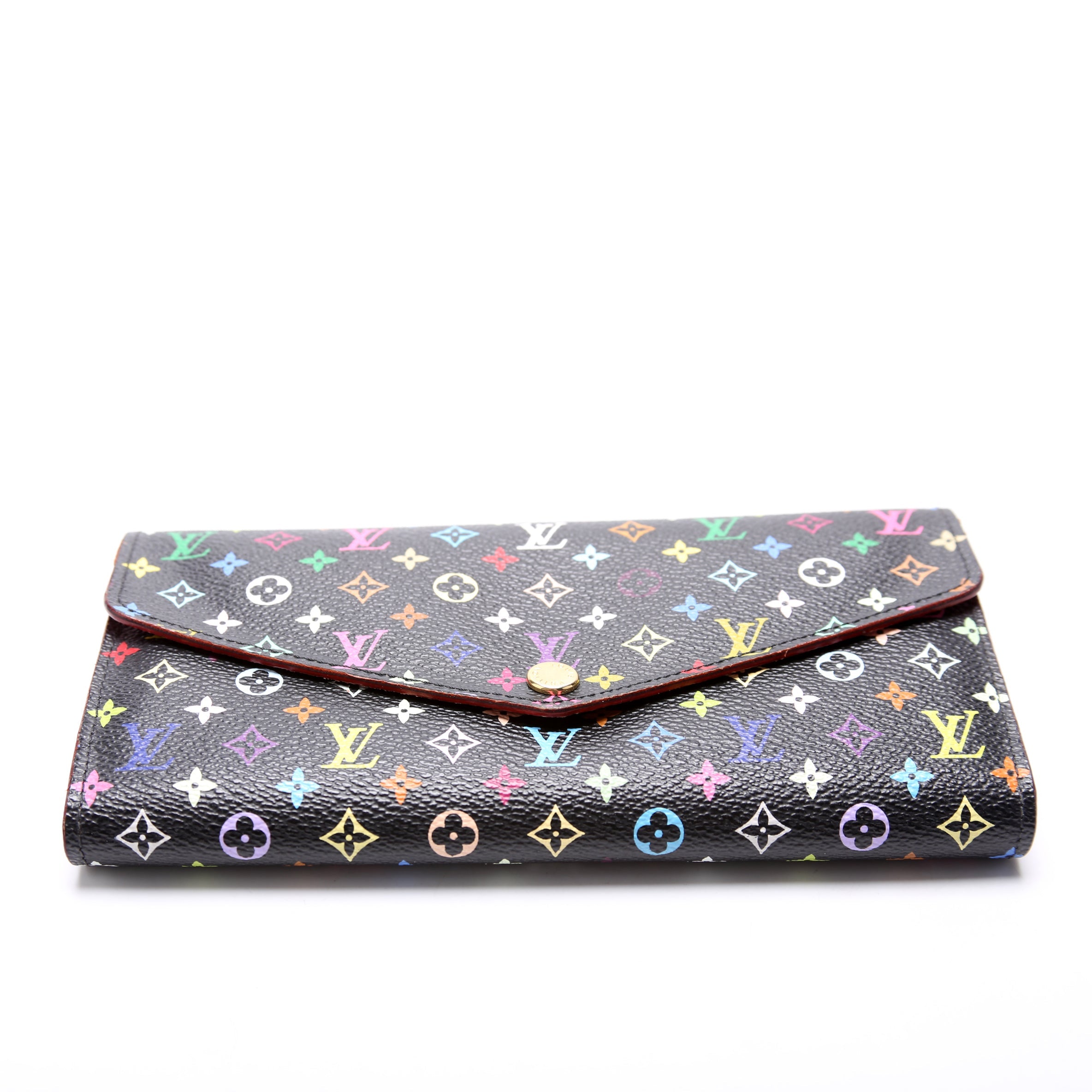 Sarah Wallet NM Multicolor Monogram Black