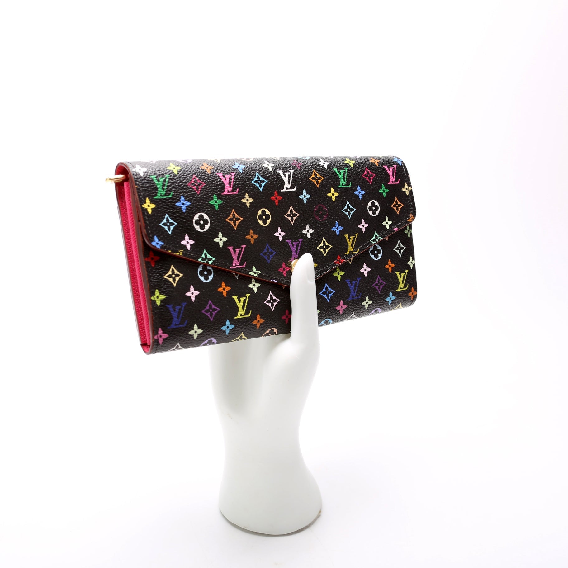 Sarah Wallet NM Multicolor Monogram Black
