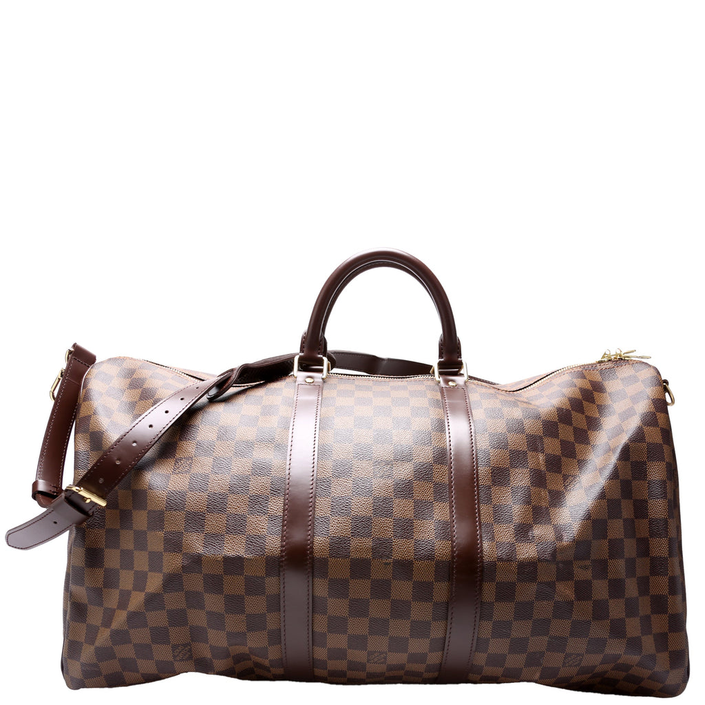 Keepall 55 Damier Ebene Bandouliere