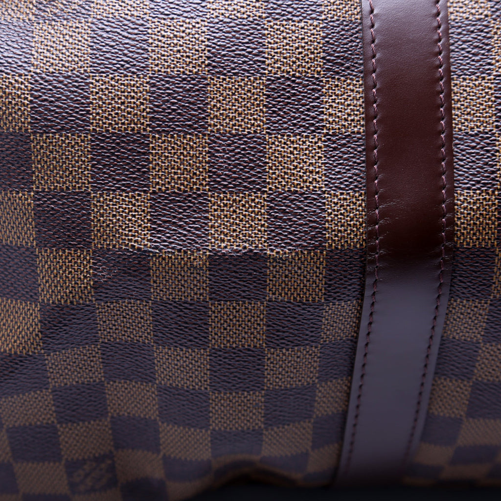 Keepall 55 Damier Ebene Bandouliere