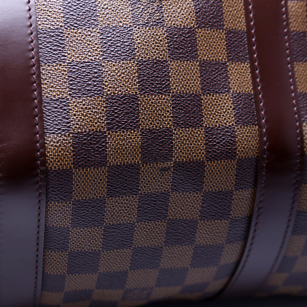 Keepall 55 Damier Ebene Bandouliere
