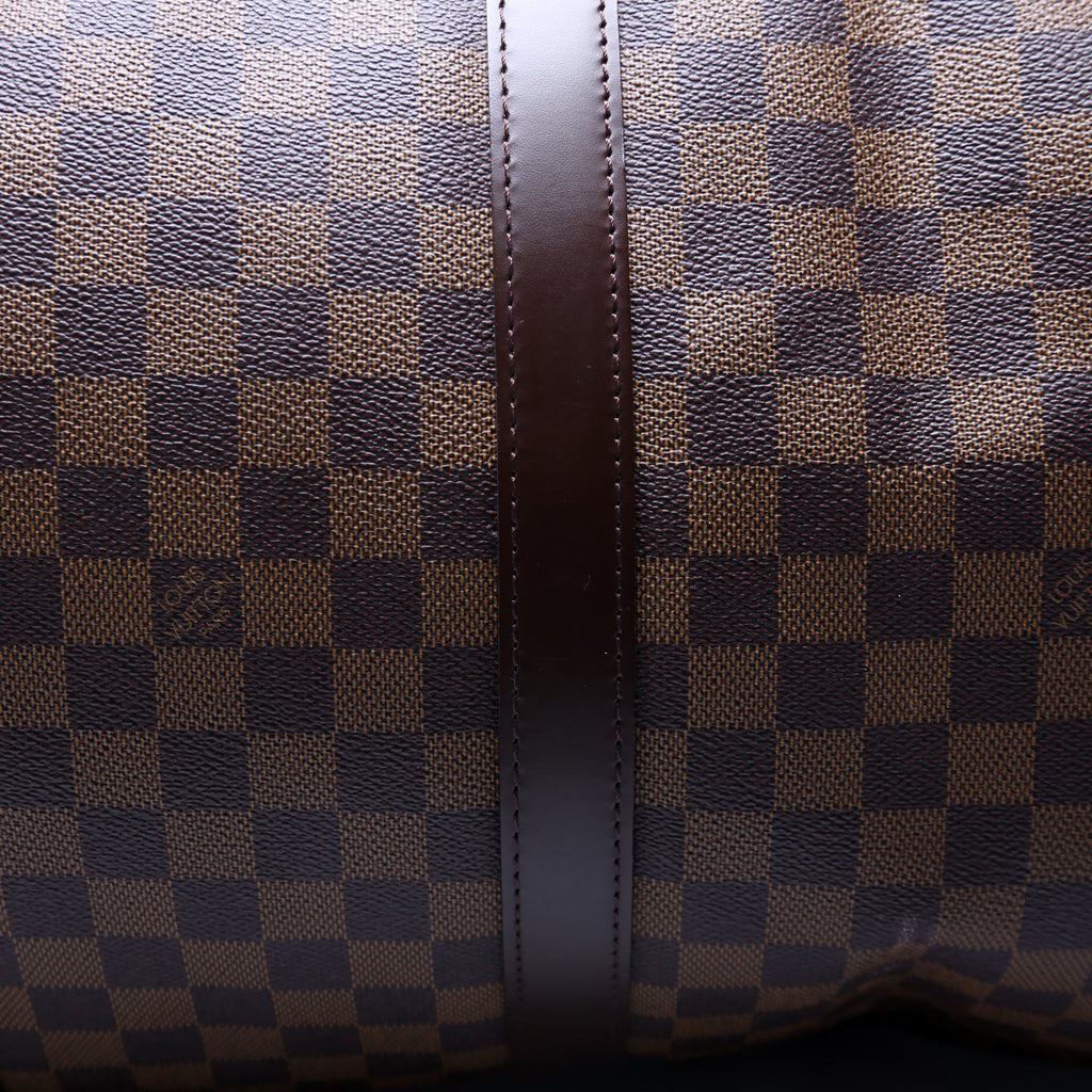Keepall 55 Damier Ebene Bandouliere