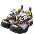 Flashtrek Jeweled Sneakers Size 36 Silver