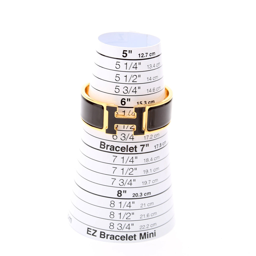 Clic Clac Enamel H Wide PM Bracelet Gold/Black