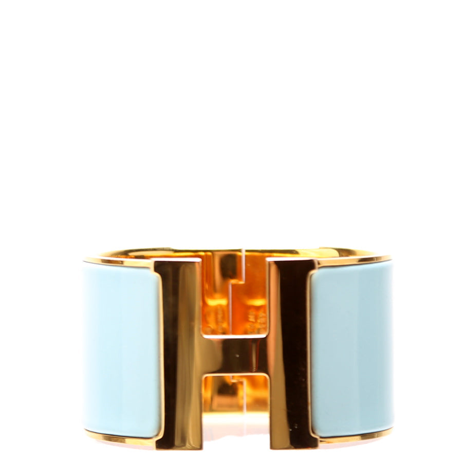 Clic Clac Extra Wide PM Bracelet Gold/Blue