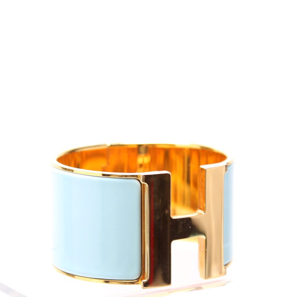 Clic Clac Extra Wide PM Bracelet Gold/Blue