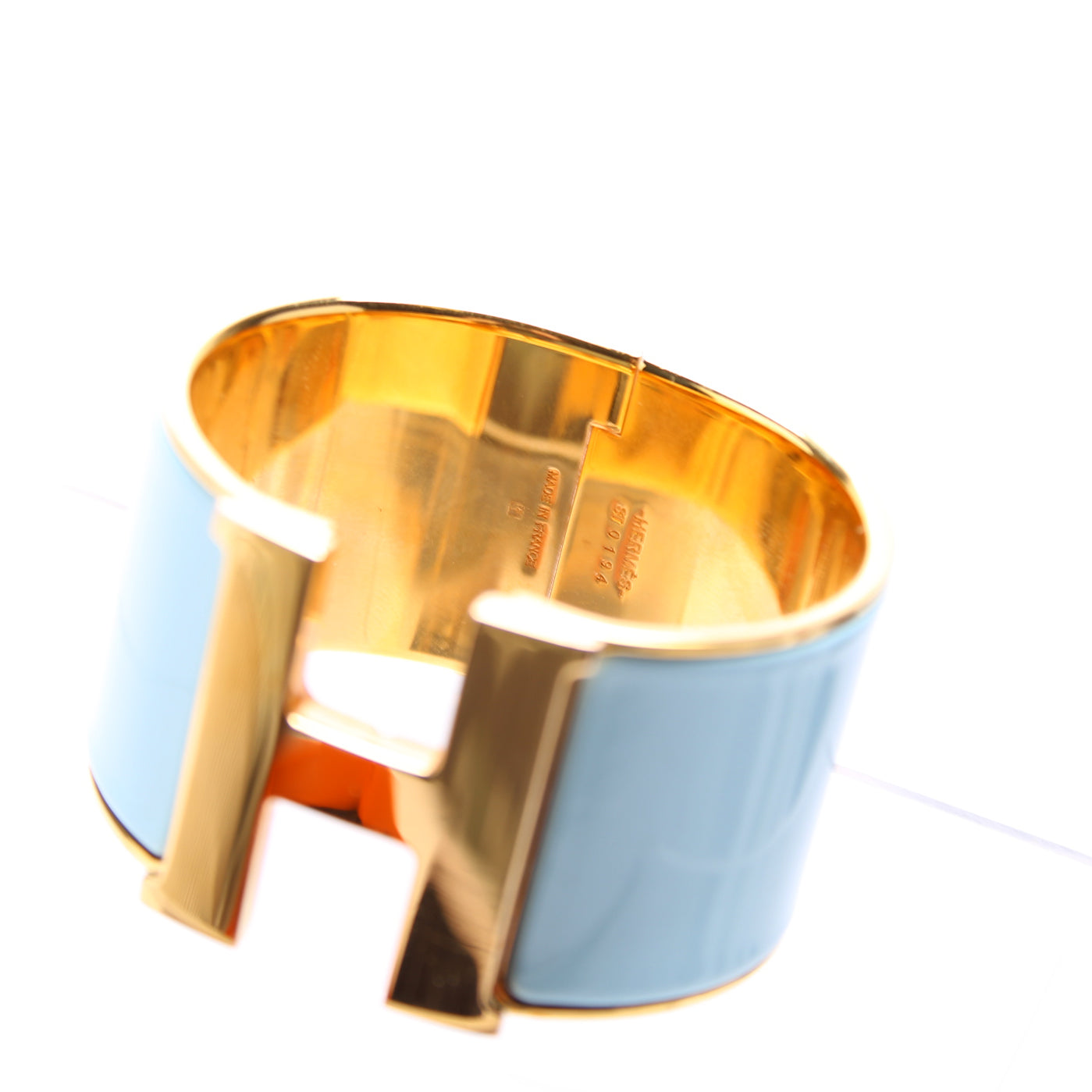 Clic Clac Extra Wide PM Bracelet Gold/Blue