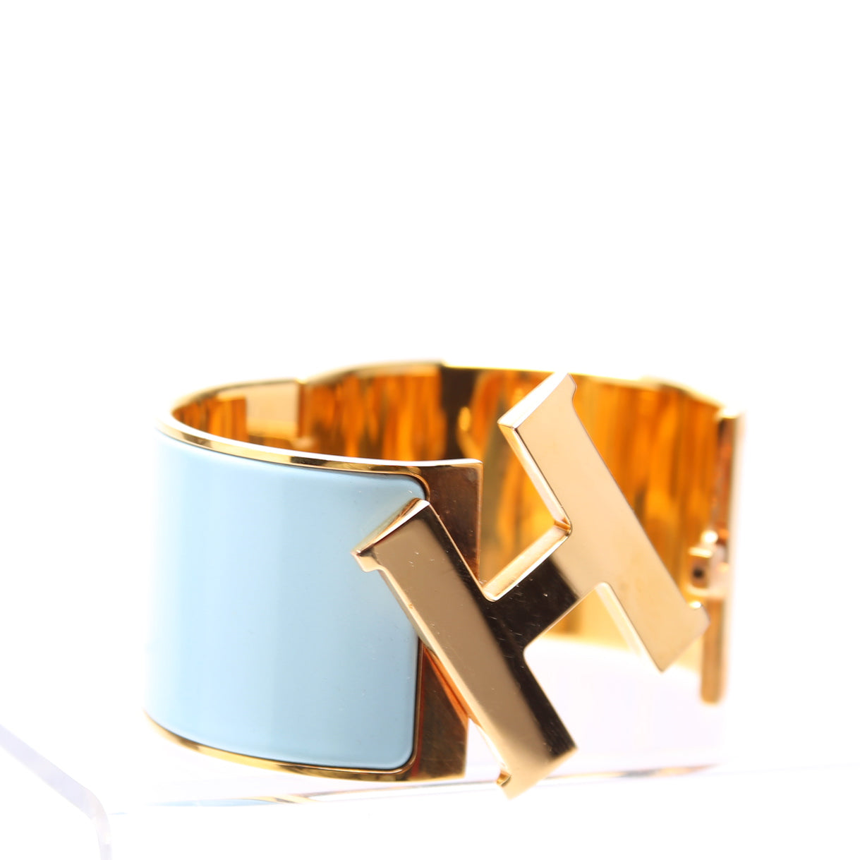 Clic Clac Extra Wide PM Bracelet Gold/Blue