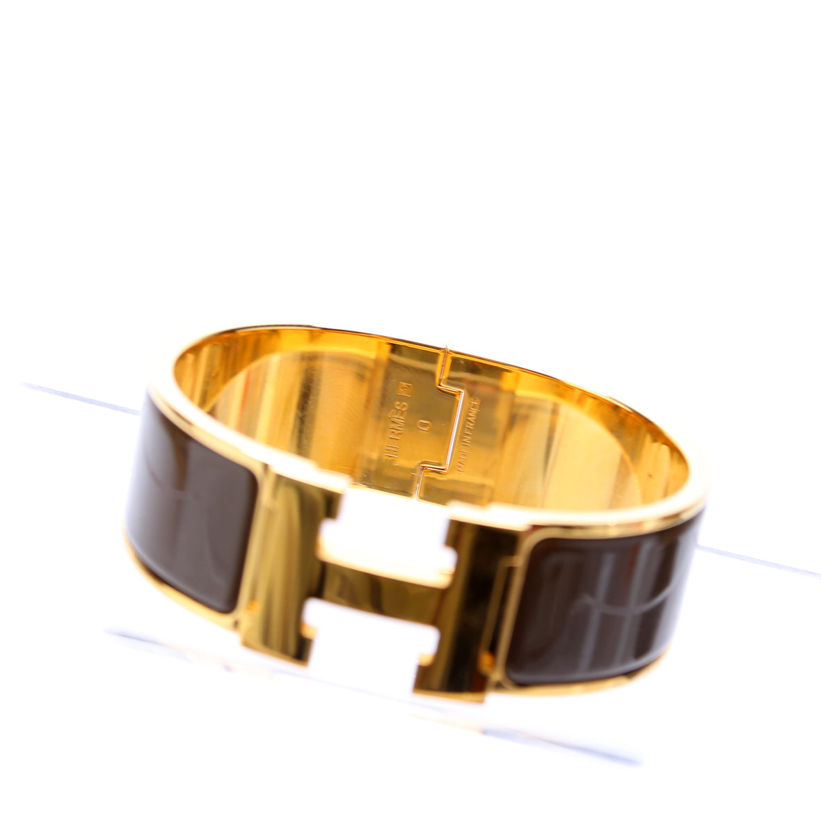 Clic Clac Wide PM Bracelet Gold/Brown