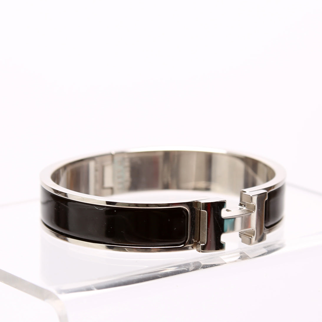 Clic Clac Narrow PM Bracelet Silver/Black