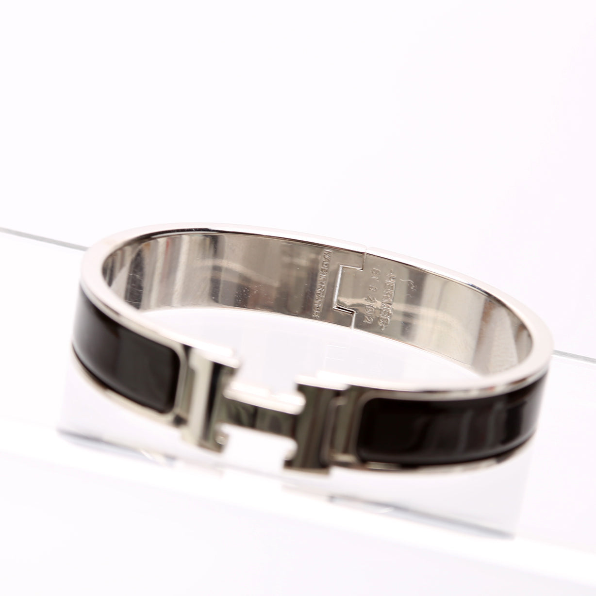 Clic Clac Narrow PM Bracelet Silver/Black