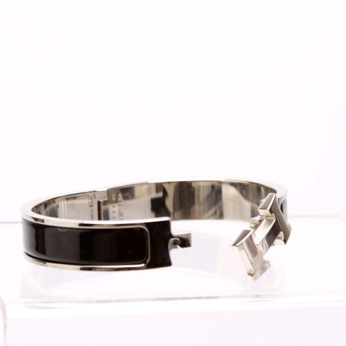 Clic Clac Narrow PM Bracelet Silver/Black