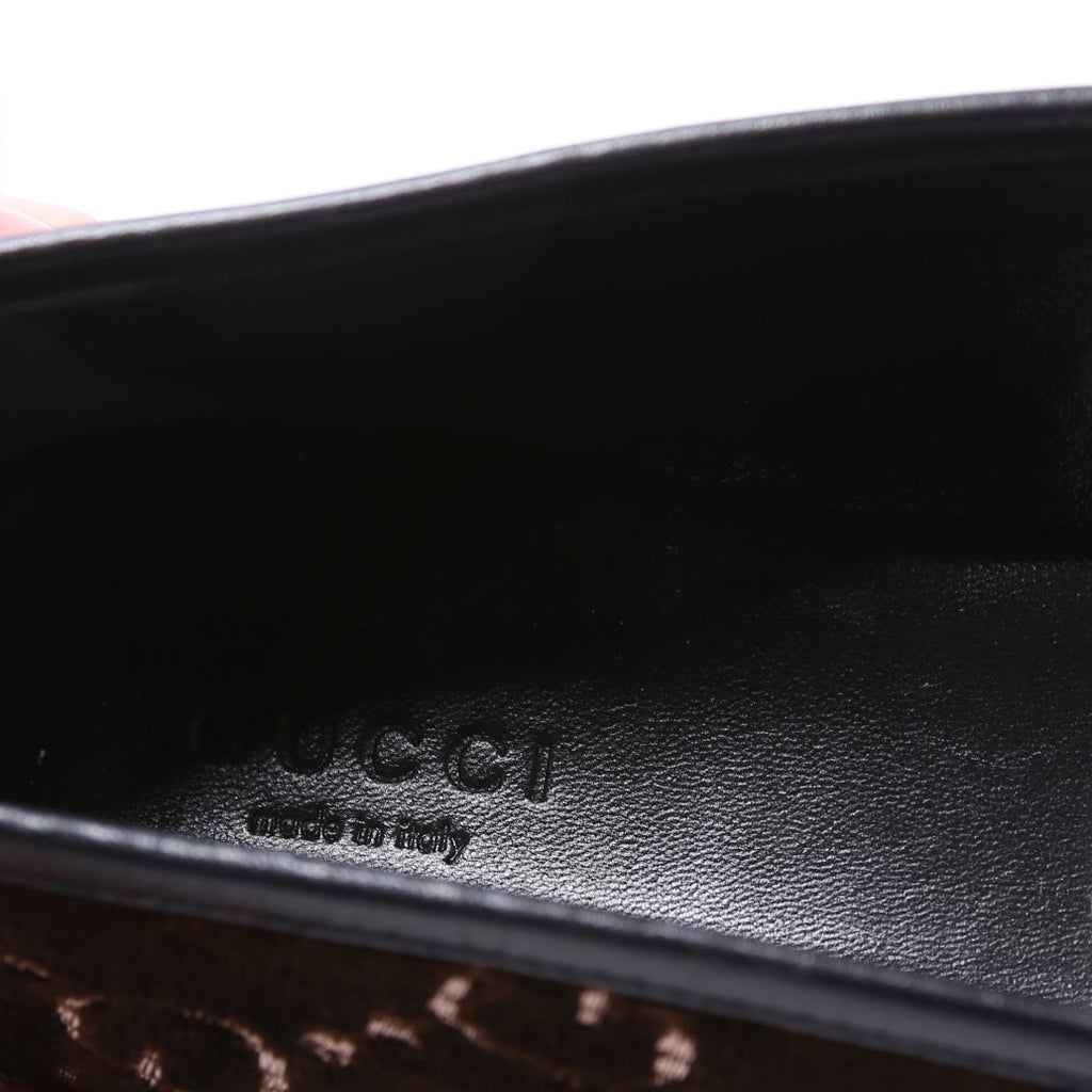 GG Velvet Jordaan Loafers Size 38.5 Brown