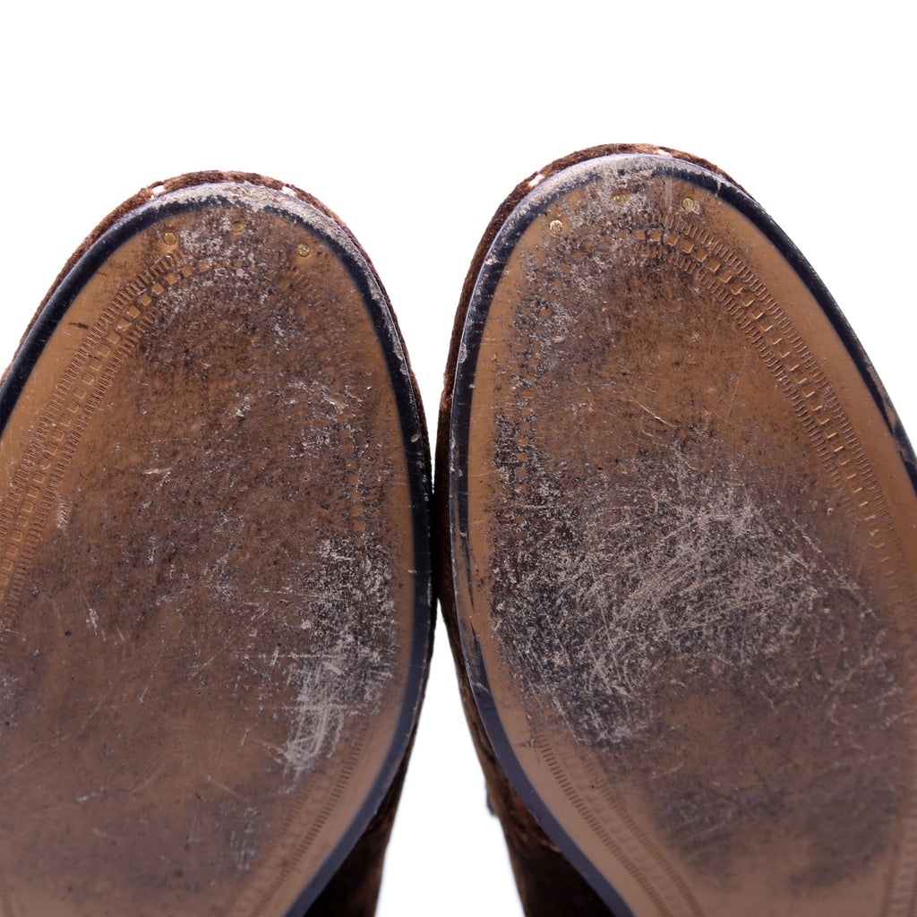 GG Velvet Jordaan Loafers Size 38.5 Brown
