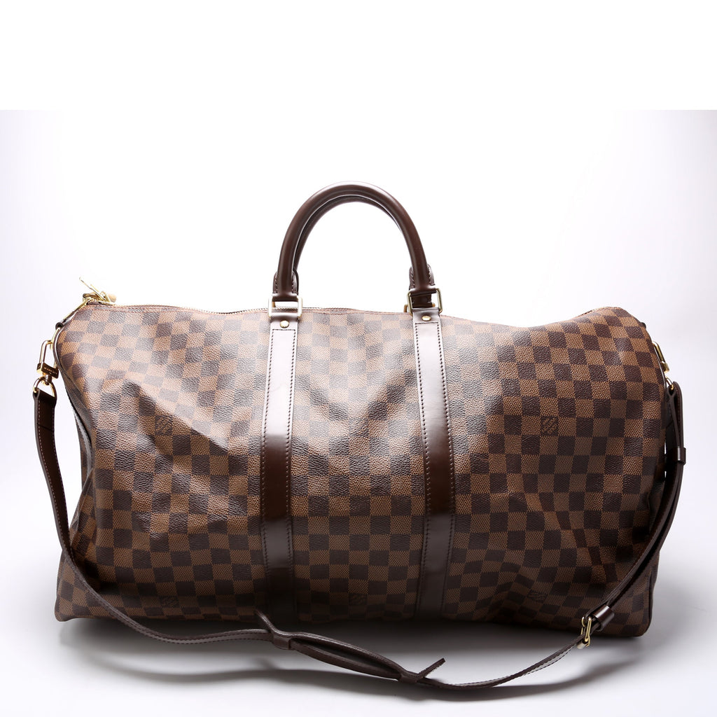 Keepall 55 Damier Ebene with Strap