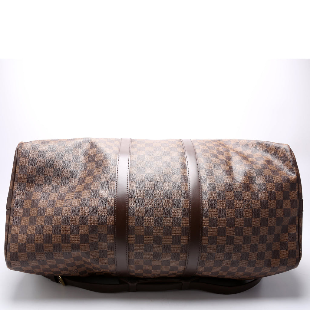 Keepall 55 Damier Ebene with Strap