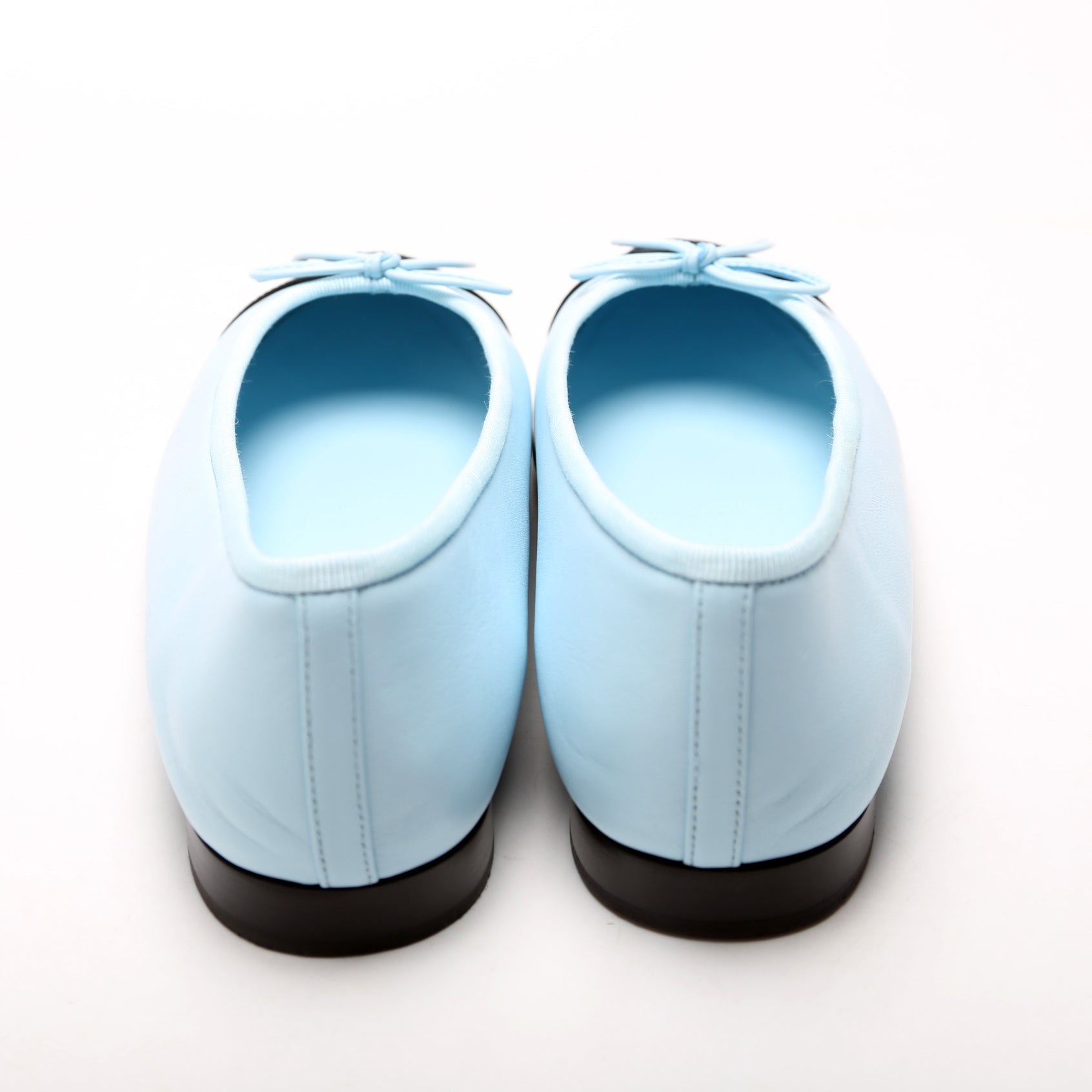 Cap Toe Ballet Flats Size 38 Blue