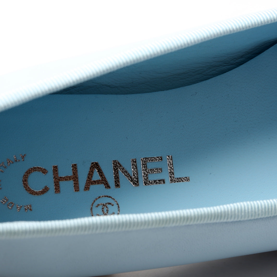 Cap Toe Ballet Flats Size 38 Blue