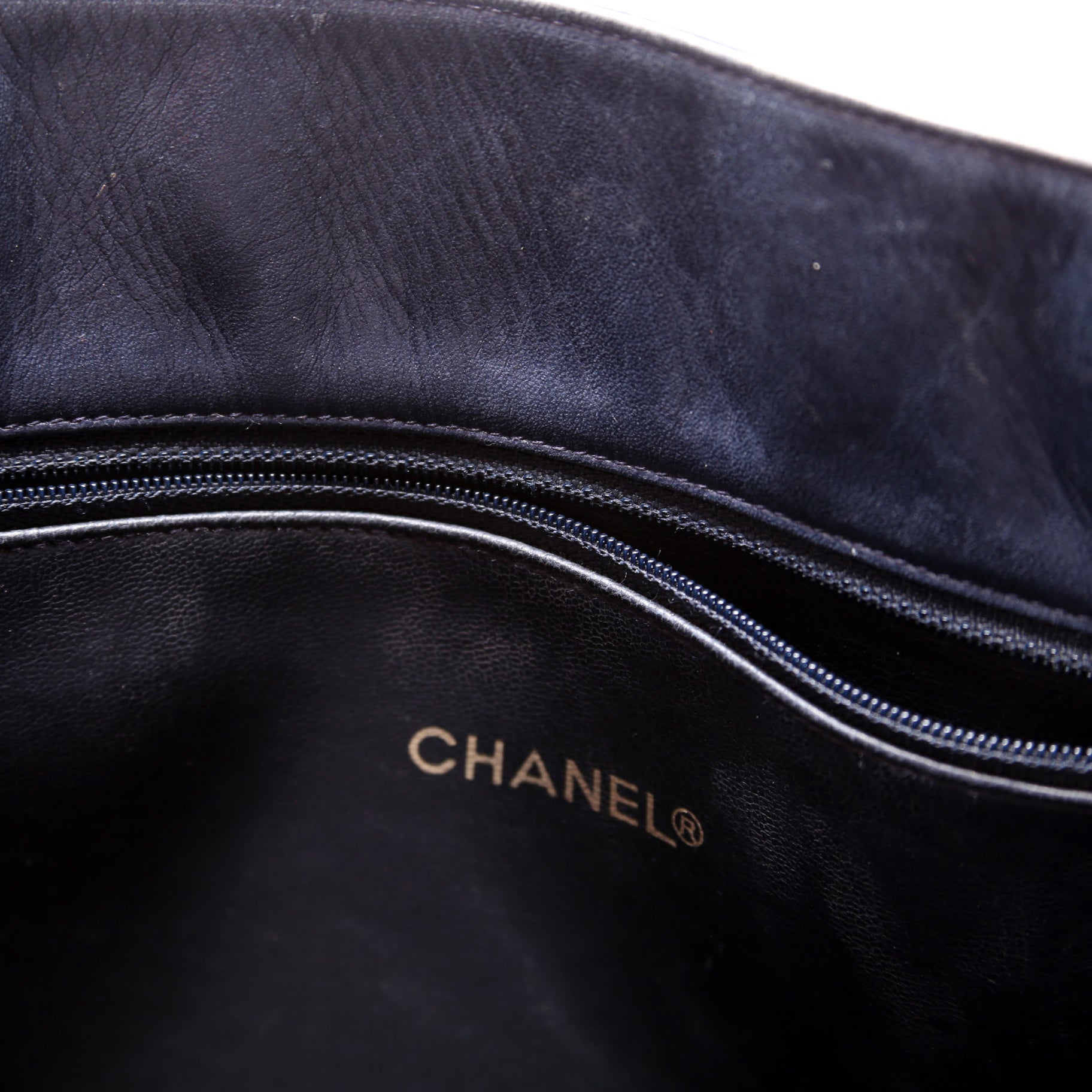 Vintage Shoulder Bag Lambskin Navy