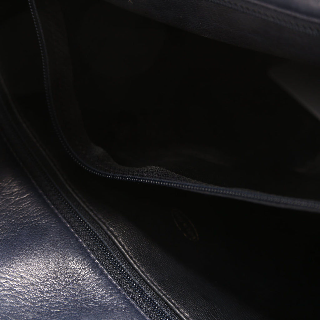 Vintage Shoulder Bag Lambskin Navy