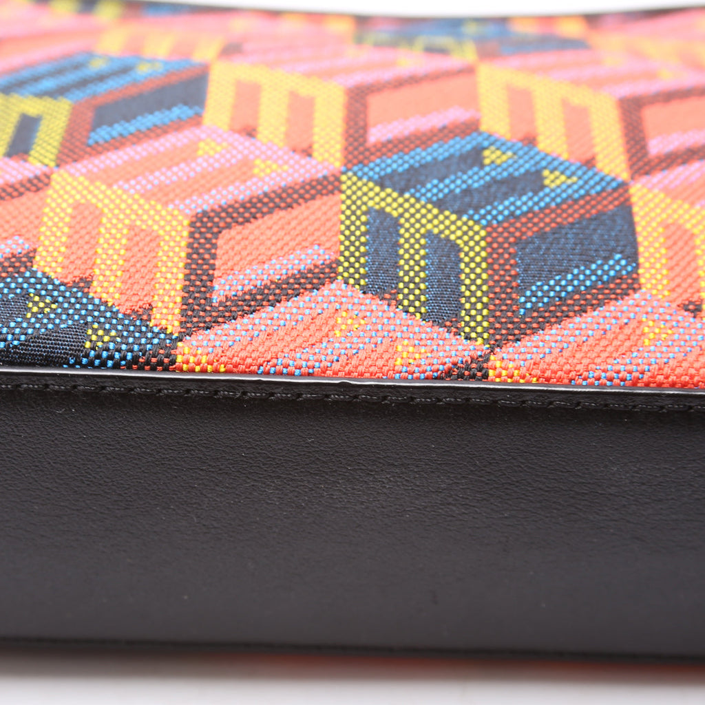 Cubic Monogram Mini Shoulder Bag Black/Multicolor