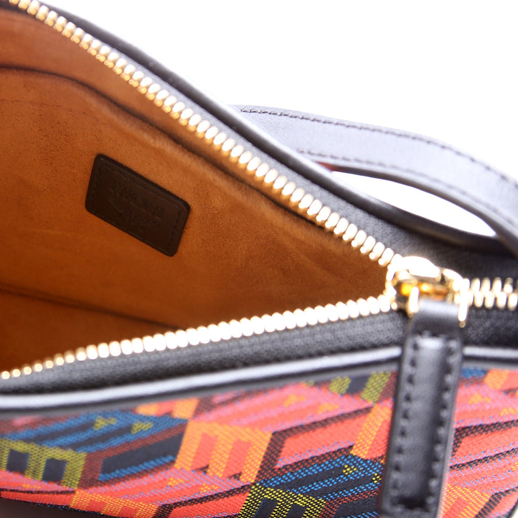 Cubic Monogram Mini Shoulder Bag Black/Multicolor
