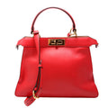 Fendi Peekaboo Iseeu Medium Vitello Leather Red