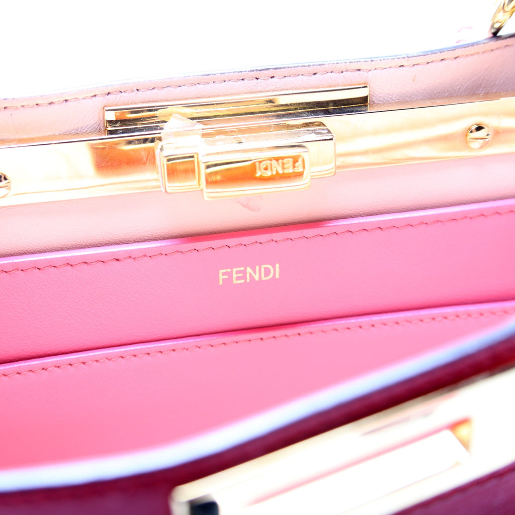 Fendi Peekaboo Iseeu Medium Vitello Leather Red