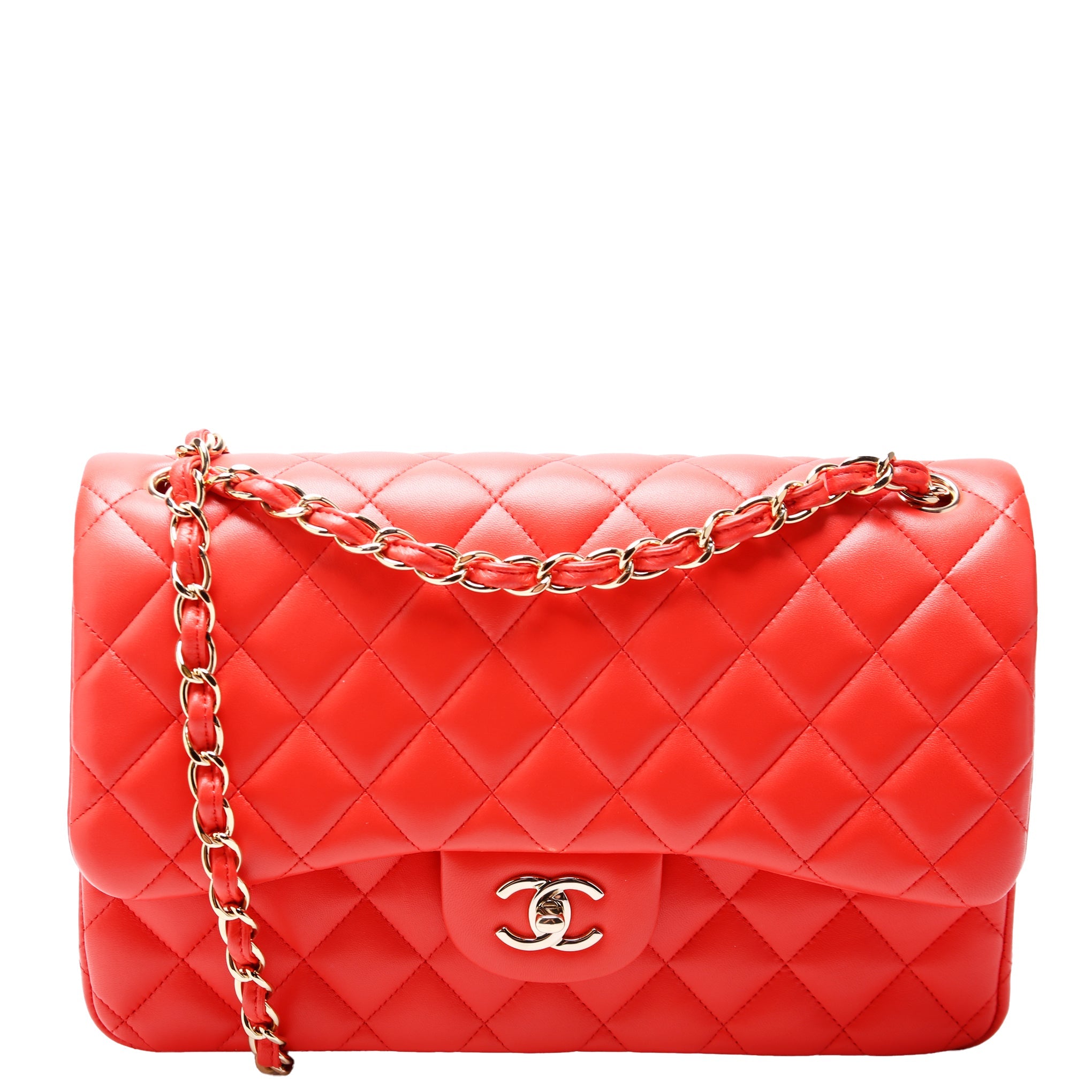 Classic Flap Jumbo Lambskin 20-23 Orange