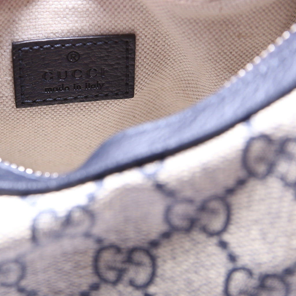 699409 GG Supreme Attache Small Shoulder Bag Navy