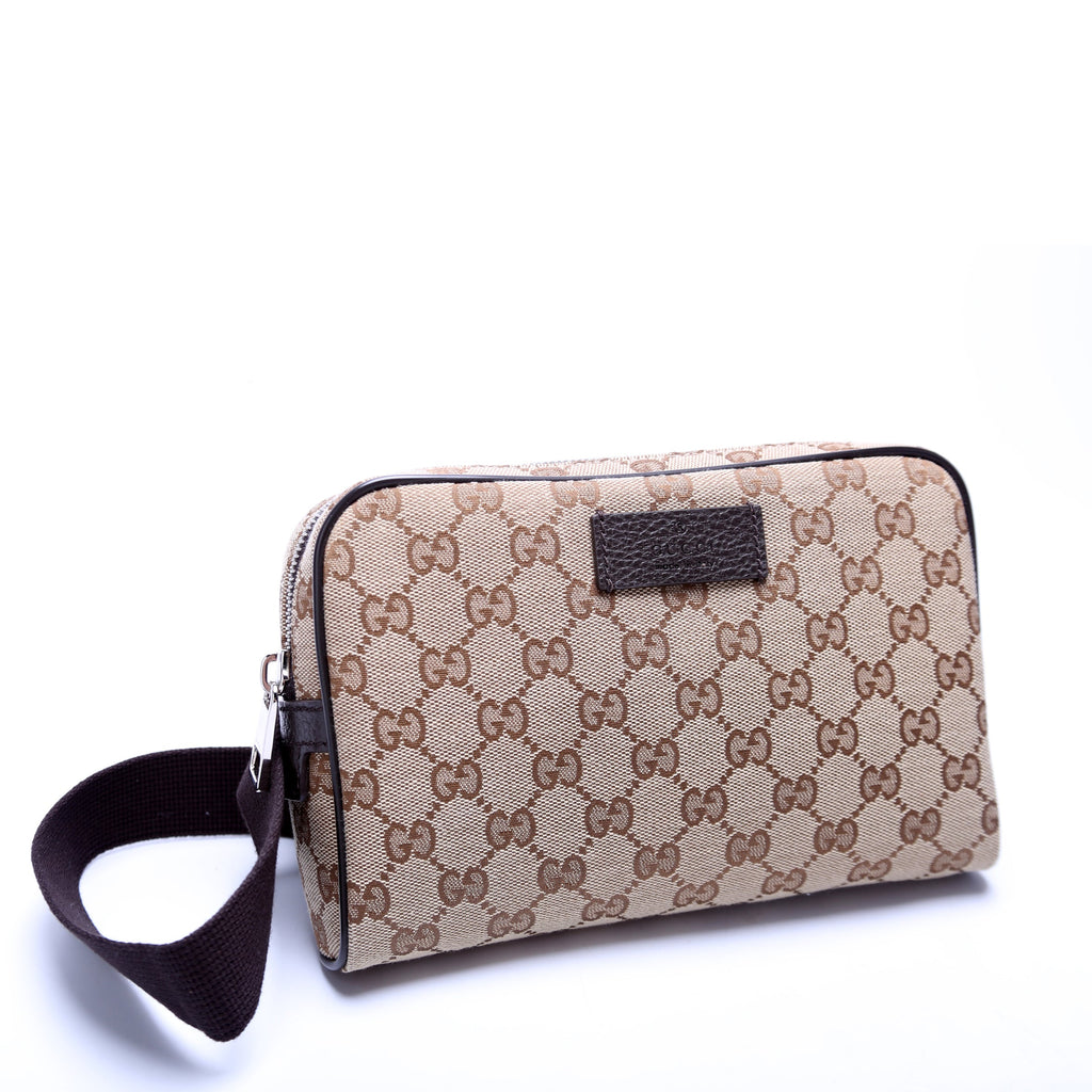 449174 GG Canvas Belt Bag Brown